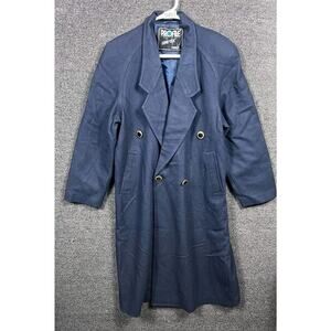 Profile Coat Womens Large Navy Gore-Tex Double Breasted Raglan Waterproof Lined